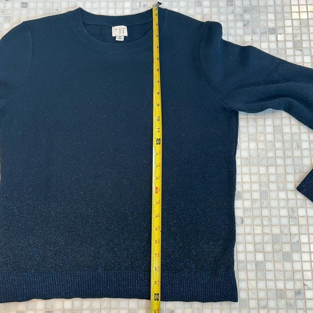 a new day Blue Crewneck Gitter Sweater - Picture 9 of 9